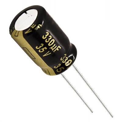 6 x Aluminum Electrolytic Capacitor 330uF 35V 20% 10x16mm FM Radial Panasonic - EEU-FM1V331