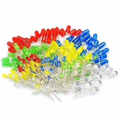 10 x 3mm 5mm LED Diode Blue Red Green White Yellow
