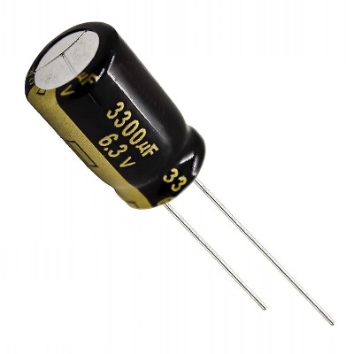6 x Aluminum Electrolytic Capacitor 3300uF 6.3V 20% 12.5x20mm FM Radial Panasonic - EEU-FM0J332