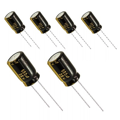 6 x Aluminum Electrolytic Capacitor 680uF 35V 20% 12.5x20mm FM Radial Panasonic – EEU-FM1V681
